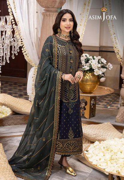 Asim Jofa Shehnai Festive Pakistani Chiffon Anarkali