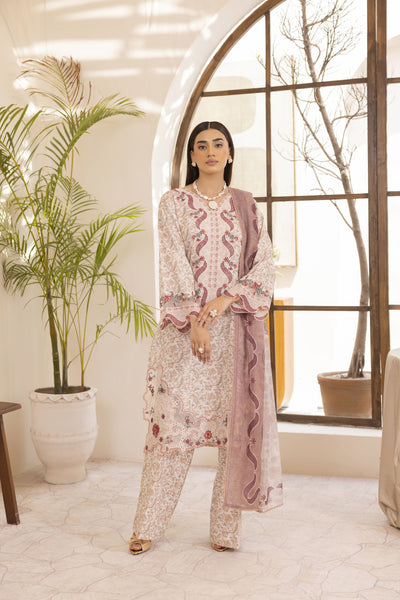 Mohagni Pret Embroidered Lawn 3 Piece Suit PLS-130