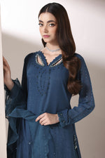 Starstruck by Ain – Teal Zari Chiffon 3pc Dress with Palazzo SBA1