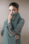 Starstruck by Ain – Sea Green Zari Chiffon 3pc Dress SBA4