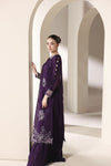 Starstruck by Ain – Plum Zari Chiffon 2pc Semi Formal Dress SBA3