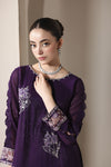 Starstruck by Ain – Plum Zari Chiffon 2pc Semi Formal Dress SBA3
