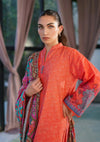 Winter Weaves by Sahar – 3pc Printed Khaddar Suit with Lace Detailing WWS1