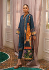 Winter Weaves by Sahar – 3pc Printed Khaddar Suit with Lace Detailing WWS4