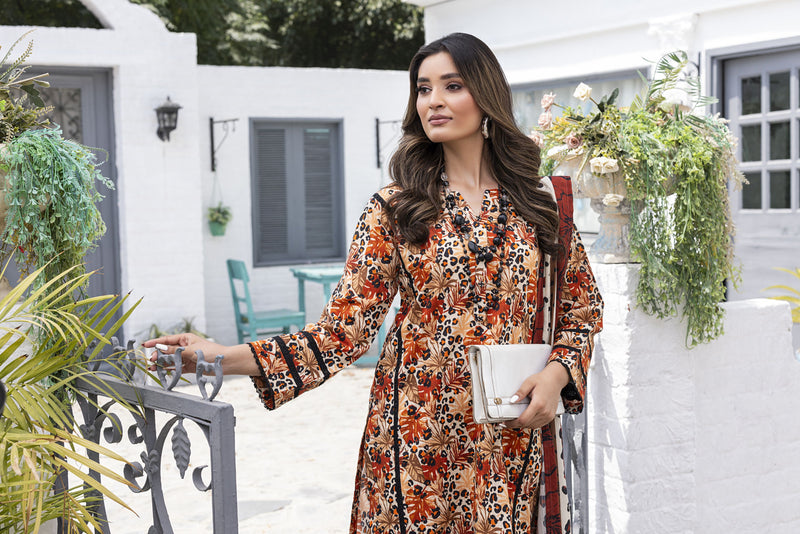 Sunset Ember Tanadora Lawn 3pc Suit – SLF4