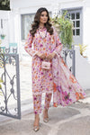 Blush Bloom Floral Tanadora Lawn 3pc Suit – SLF2