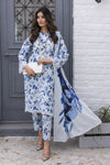 Azure Bloom Tanadora Lawn 3pc Suit – SLF7