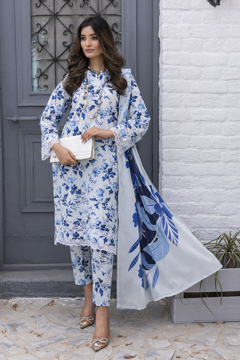 Azure Bloom Tanadora Lawn 3pc Suit – SLF7