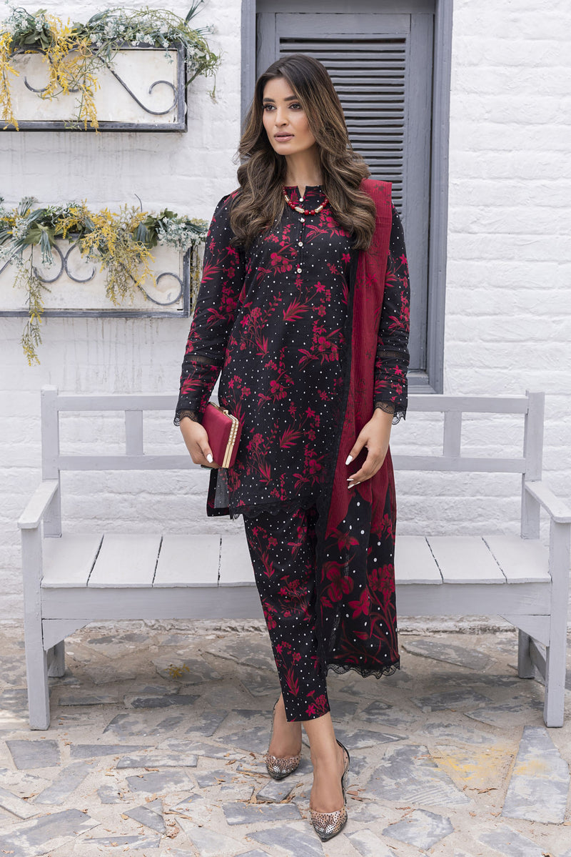 Crimson Twilight Tanadora Lawn 3pc Suit – SLF9