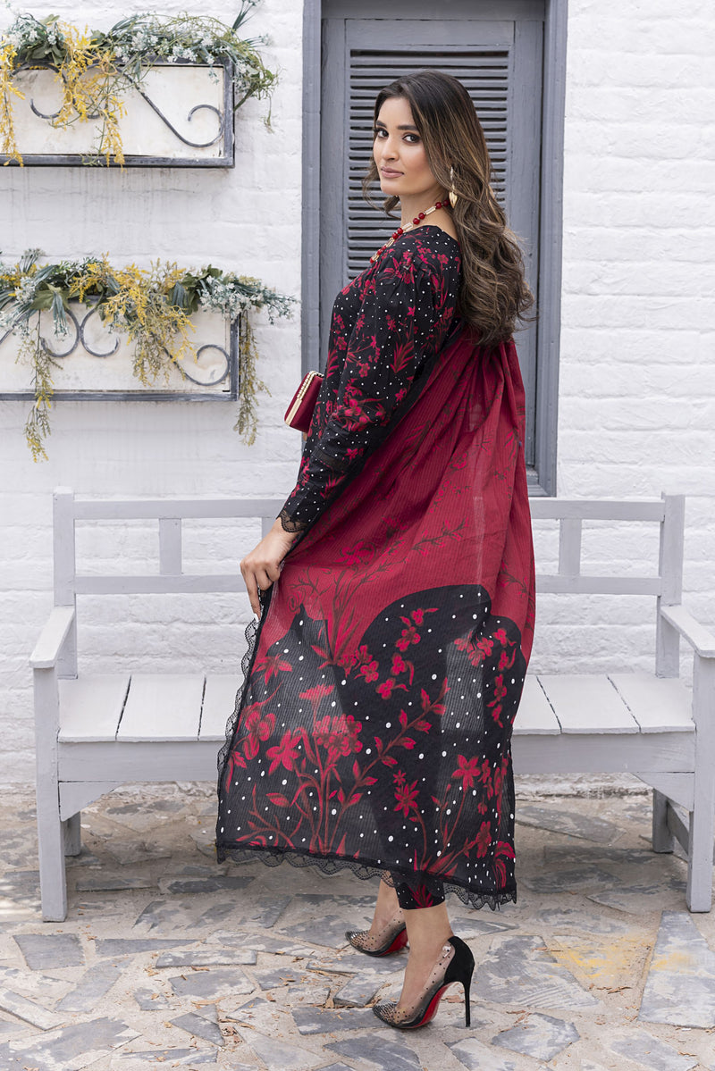 Crimson Twilight Tanadora Lawn 3pc Suit – SLF9