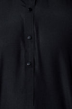 Ally's Black Classic Collar Wash & Wear Kurta Shalwar – Ready to Wear | MBA6