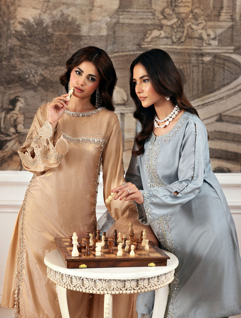 Zehra by Ain Raw Silk Gharara Festive Designer Womenswear ZAR3 The Zaibai Zehra by Ain Raw Silk Gharara Festive Designer Womenswear ZAR3 The Zaibai