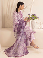 3pc Silk Lawn Printed & Embroidered Suit by Mohagni 01