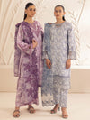 3pc Silk Lawn Printed & Embroidered Suit by Mohagni 01