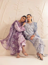 3pc Silk Lawn Printed & Embroidered Suit by Mohagni 01