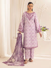 3pc Silk Lawn Printed & Embroidered Suit by Mohagni 01