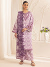3pc Silk Lawn Printed & Embroidered Suit by Mohagni 01
