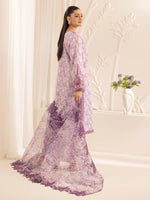 3pc Silk Lawn Printed & Embroidered Suit by Mohagni 01