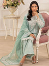 3pc Silk Lawn Printed & Embroidered Suit by Mohagni 10