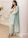 3pc Silk Lawn Printed & Embroidered Suit by Mohagni 10