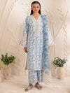 3pc Silk Lawn Printed & Embroidered Suit by Mohagni 02
