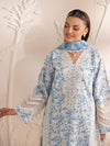 3pc Silk Lawn Printed & Embroidered Suit by Mohagni 02
