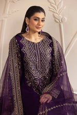 3PC EMBROIDERED CHIFFON LONG DRESS BY MOHAGNI 13