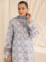 3pc Silk Lawn Printed & Embroidered Suit by Mohagni 03