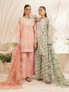 3pc Silk Lawn Printed & Embroidered Suit by Mohagni 04
