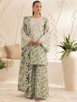 3pc Silk Lawn Printed & Embroidered Suit by Mohagni 05