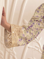 3pc Silk Lawn Printed & Embroidered Suit by Mohagni 06