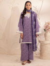 3pc Silk Lawn Printed & Embroidered Suit by Mohagni 07