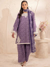 3pc Silk Lawn Printed & Embroidered Suit by Mohagni 07