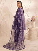 3pc Silk Lawn Printed & Embroidered Suit by Mohagni 07