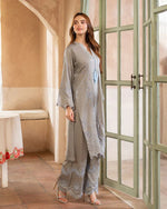 Day to Night by Mona – Raw Silk Chikankari 2pc Co-ord Set DNM4