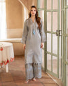 Day to Night by Mona – Raw Silk Chikankari 2pc Co-ord Set DNM4