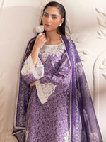 3pc Silk Lawn Printed & Embroidered Suit by Mohagni 07