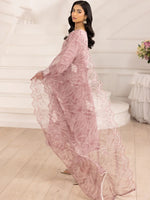 3pc Silk Lawn Printed & Embroidered Suit by Mohagni 09