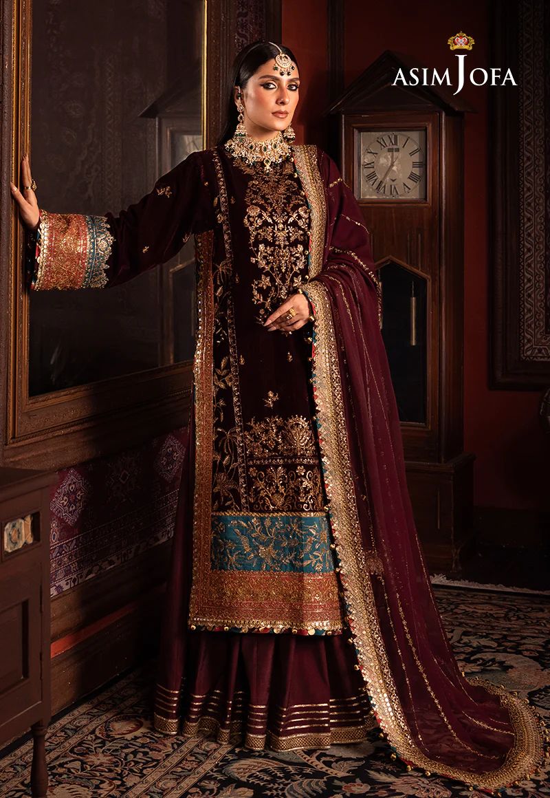 ASIM JOFA MAKHMAL WEDDING VELVET 09