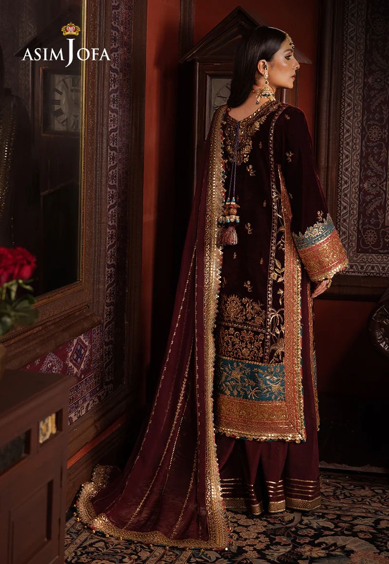 ASIM JOFA MAKHMAL WEDDING VELVET 09