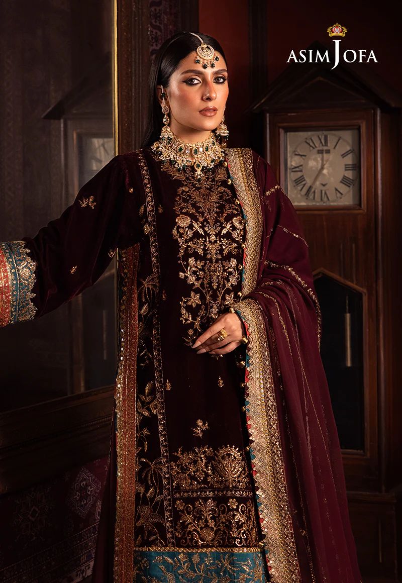 ASIM JOFA MAKHMAL WEDDING VELVET 09