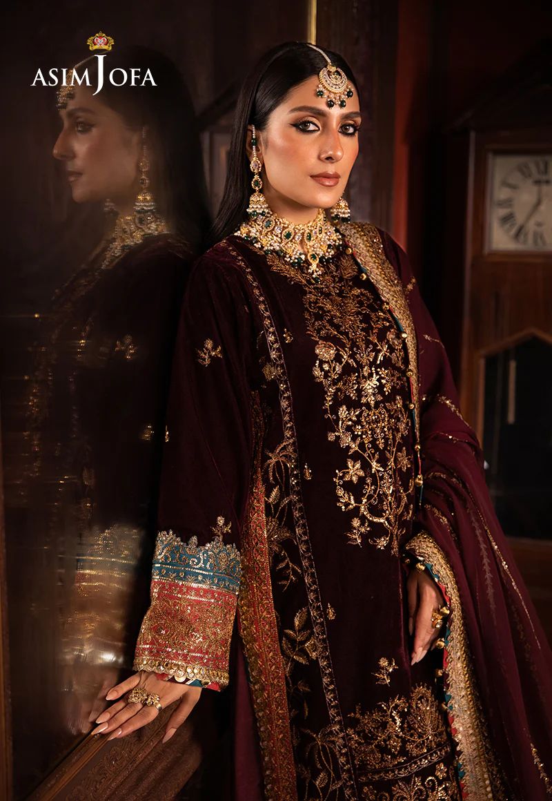 ASIM JOFA MAKHMAL WEDDING VELVET 09