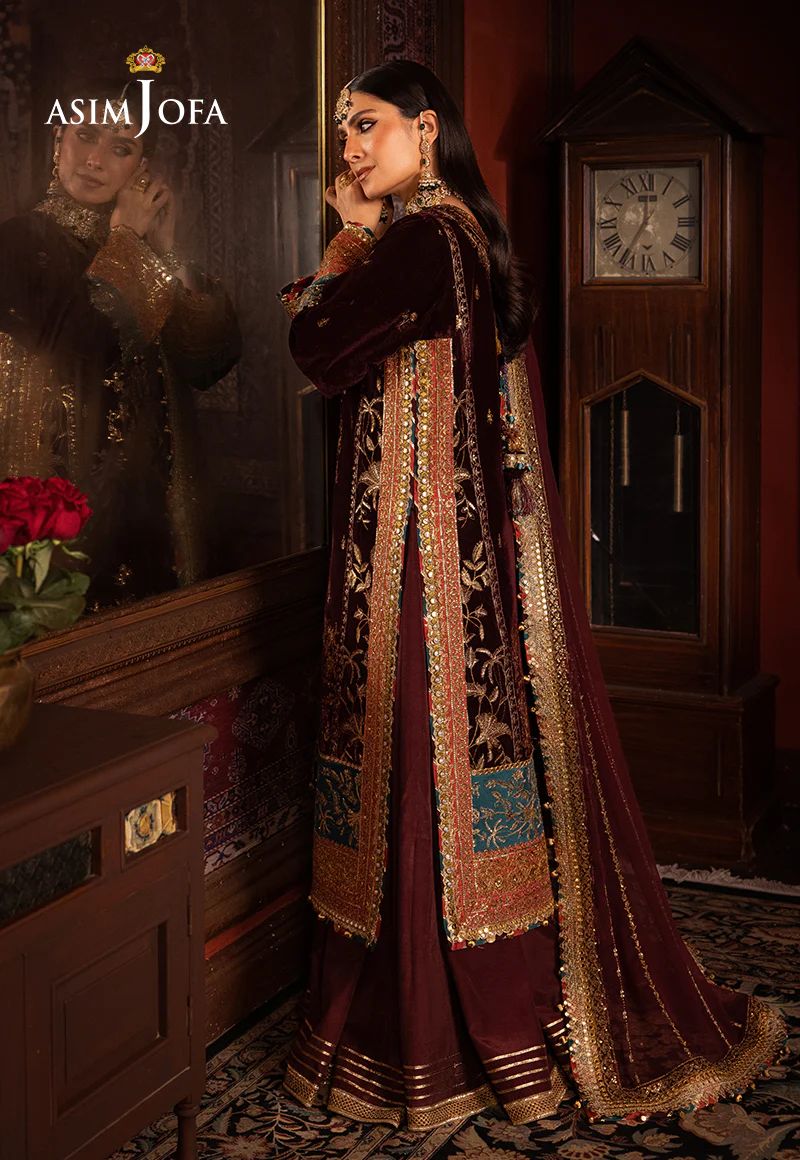 ASIM JOFA MAKHMAL WEDDING VELVET 09