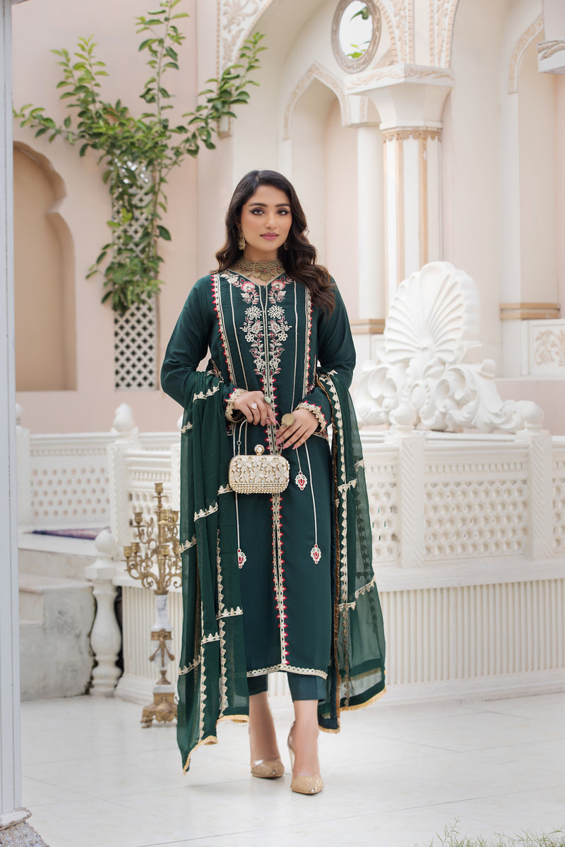 CHIFFON EMBROIDERED FORMAL DRESS BY ALEEZAY 09 The Zaibai CHIFFON EMBROIDERED FORMAL DRESS BY ALEEZAY 09 The Zaibai