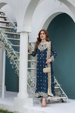 CHIFFON EMBROIDERED FORMAL DRESS BY ALEEZAY 12
