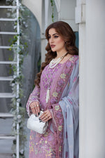 CHIFFON EMBROIDERED FORMAL DRESS BY ALEEZAY 14