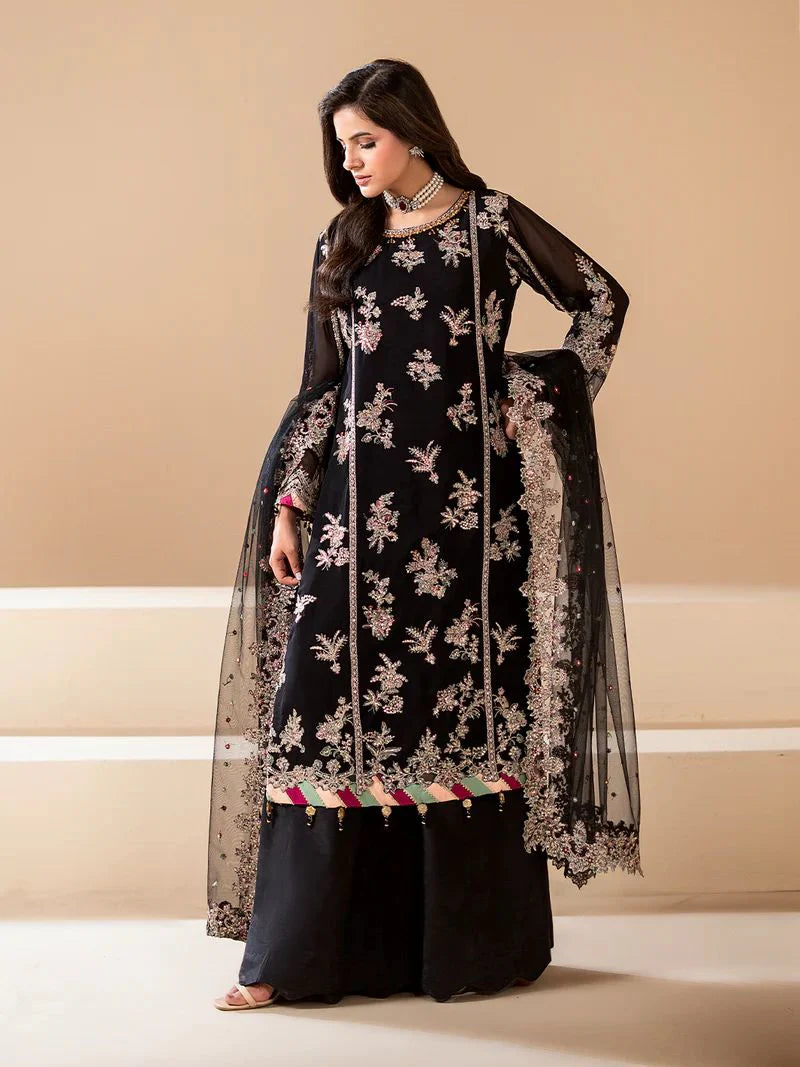 embroidered chiffon dresses Sakeena Noire 3 Piece Suit – NSH3 – The Zaibai Waist 26. Anastasia Beverly Hills on Length:Month To Month Chiffon Fabric Wedding