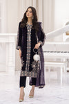 Makhmal by Gul Warun Deep Purple 3pc Velvet Embroidered Suit MBG9