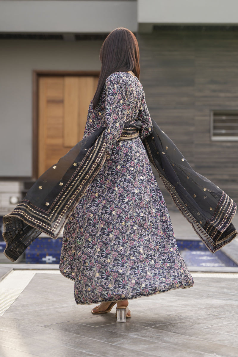 3pc Ready to Wear Silk Lawn Frock  BY MOHAGNI 18