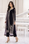 Makhmal by Gul Warun Deep Purple 3pc Velvet Embroidered Suit MBG9